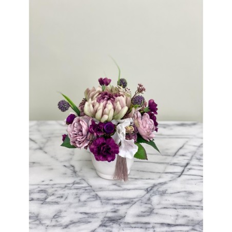 Kleines Kunstblumen Arrangement in einer Vase xx266