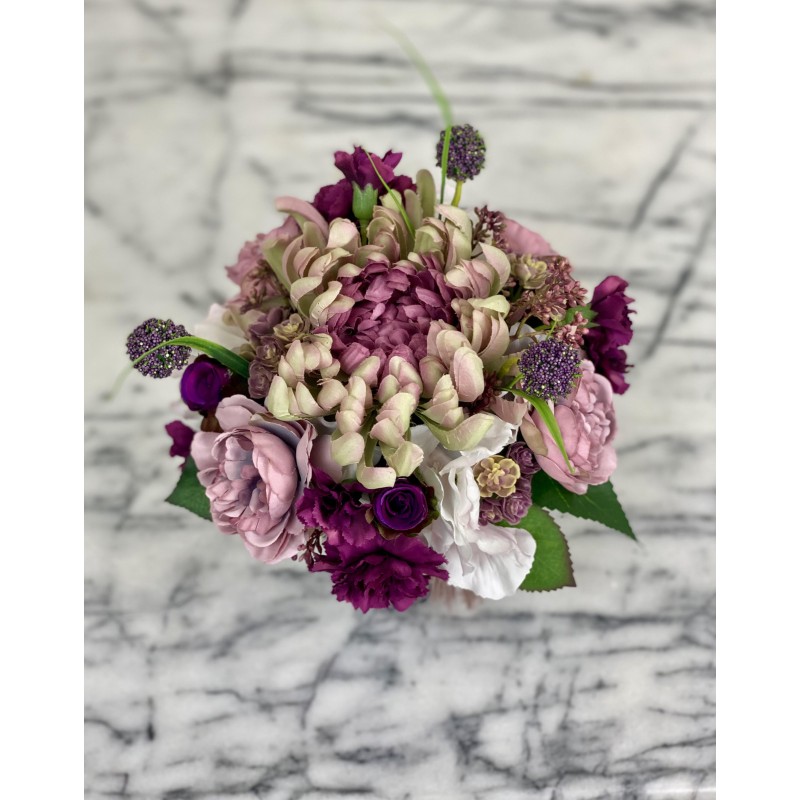 Kleines Kunstblumen Arrangement in einer Vase xx266 3