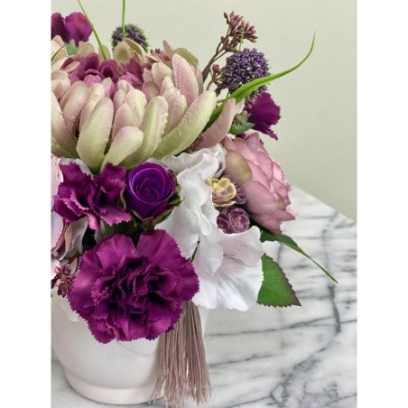 Kleines Kunstblumen Arrangement in einer Vase xx266 5