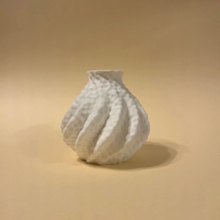 3D-gedruckte Vase mit strukturiertem Design