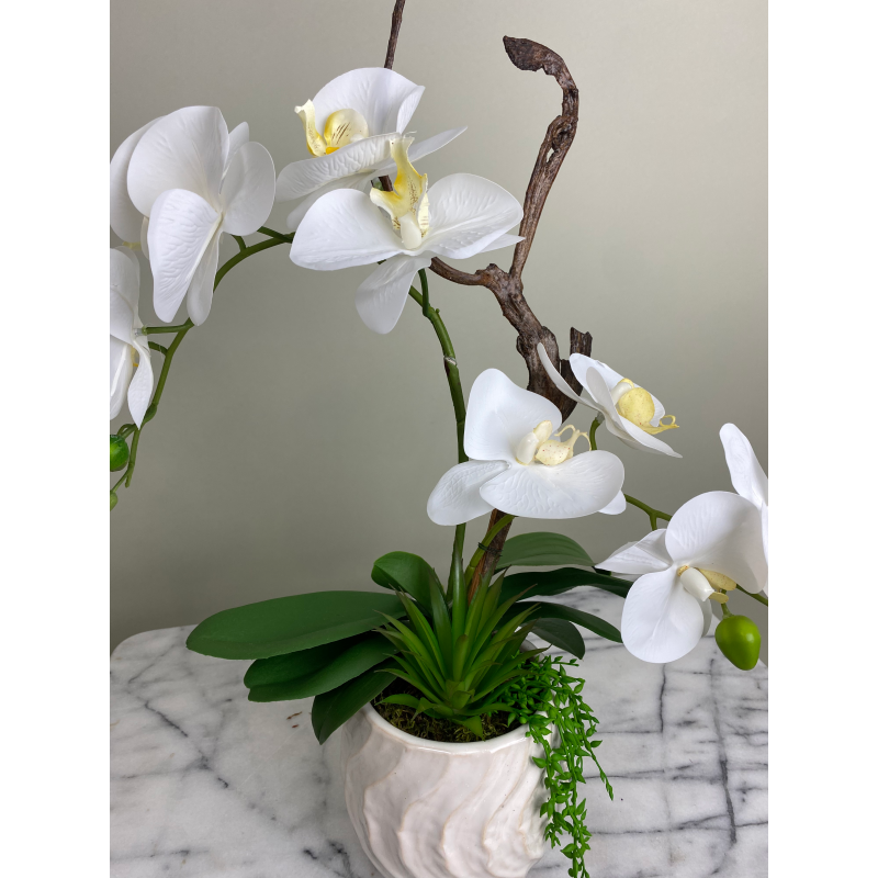 Künstliche Orchidee im Topf 4