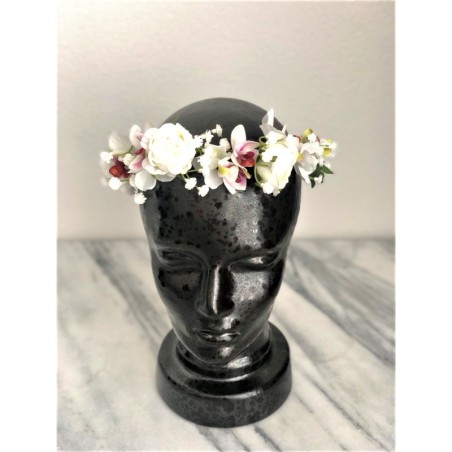 Flower Crown - Kunstblumen Krone mit Orchideen 2