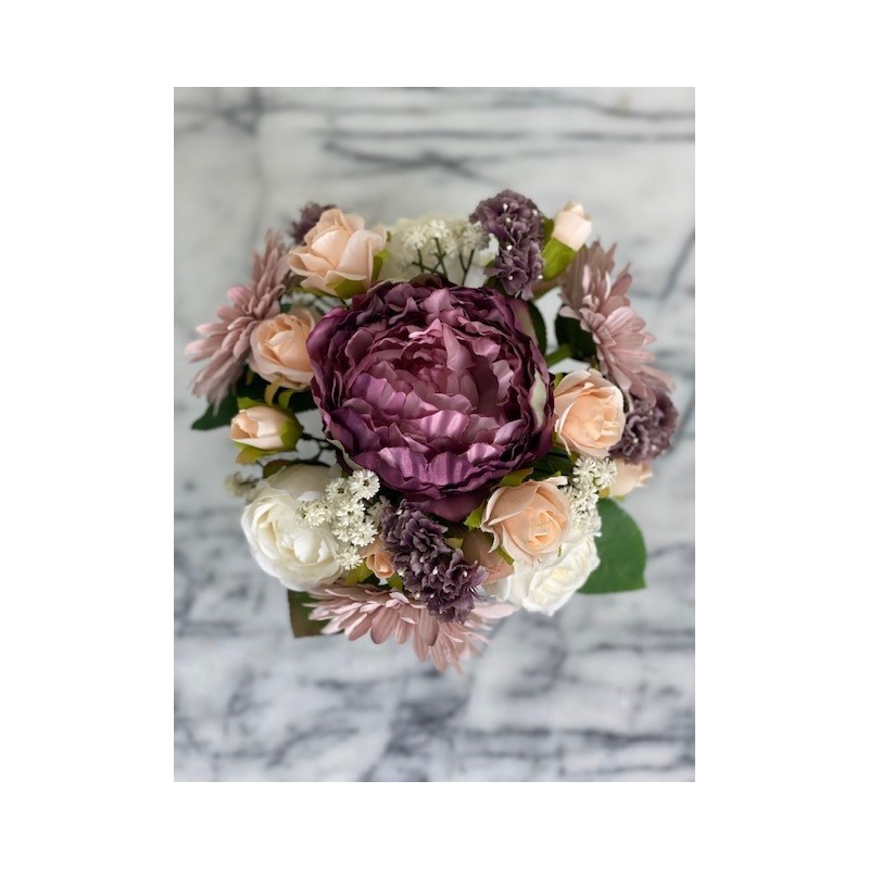 Kunstblumen Arrangement in einer Vase befestigt 4