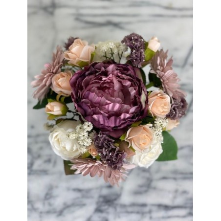 Kunstblumen Arrangement in einer Vase befestigt 4