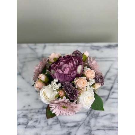 Kunstblumen Arrangement in einer Vase befestigt 5