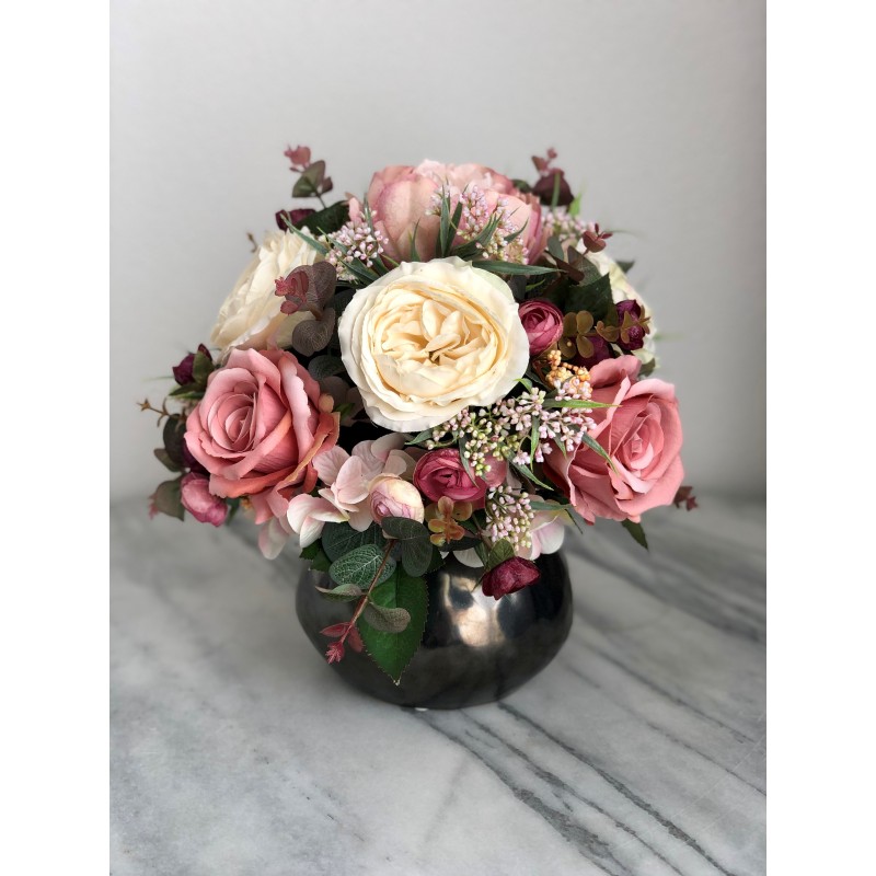 Kunstblumen Arrangement in einer Vase xx218 3