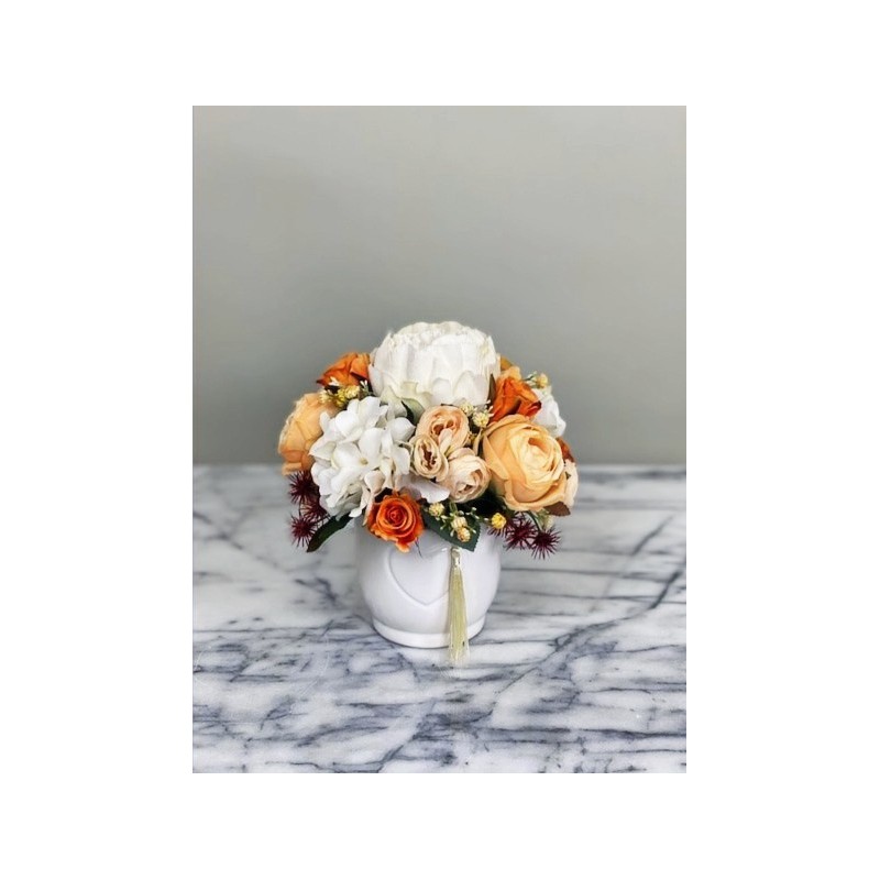 Kunstblumen Arrangement in einer Vase xx214