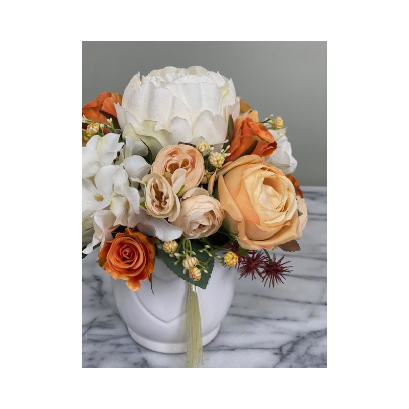 Kunstblumen Arrangement in einer Vase xx214 4