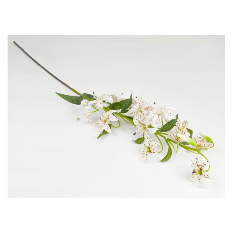 Künstlicher Lilienzweig Weiß – Realistische Kunstblume für elegante Dekoration