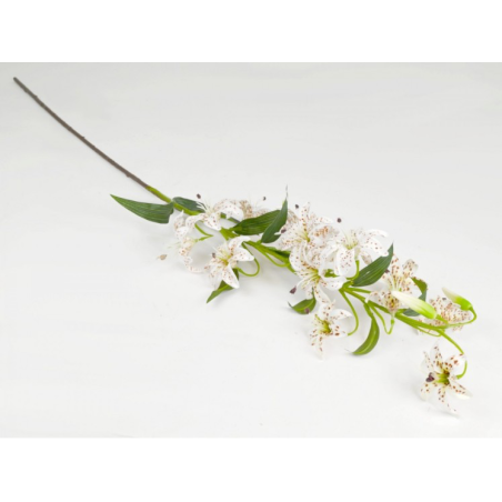 Künstlicher Lilienzweig Weiß – Realistische Kunstblume für elegante Dekoration