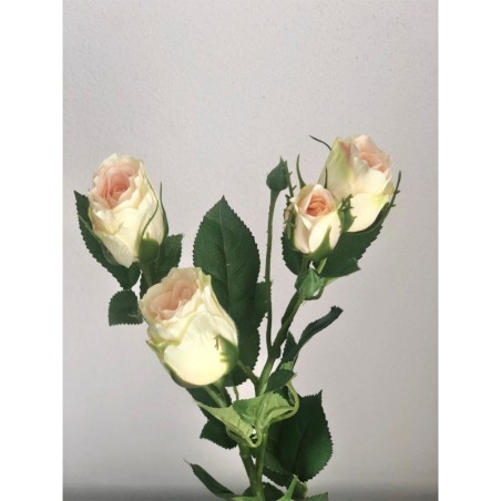 Künstlicher Rosenzweig (Vanille Farbe) ca. 69 cm 2