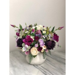 Seindenblumen Arrangement in einer Vase 2