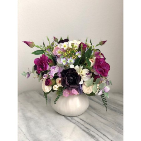 Seindenblumen Arrangement in einer Vase 3