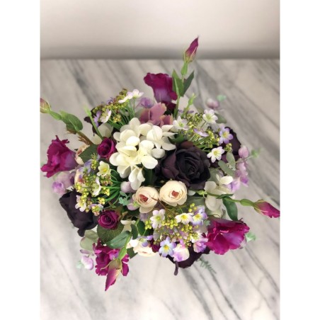 Seindenblumen Arrangement in einer Vase 4