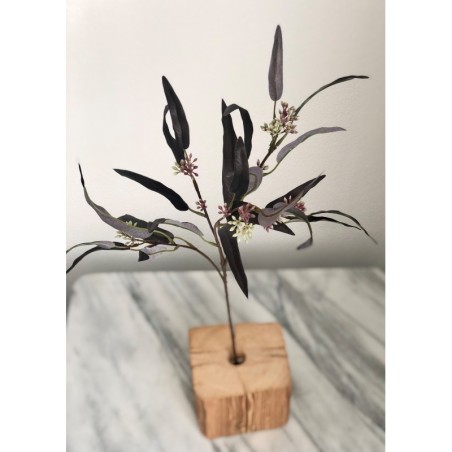 Künstlicher auberginefarbener Eukalyptuszweig ca. 66 cm 3